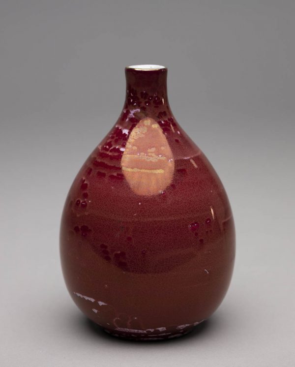 Landbeck Keramik kleine Vase RotLüster